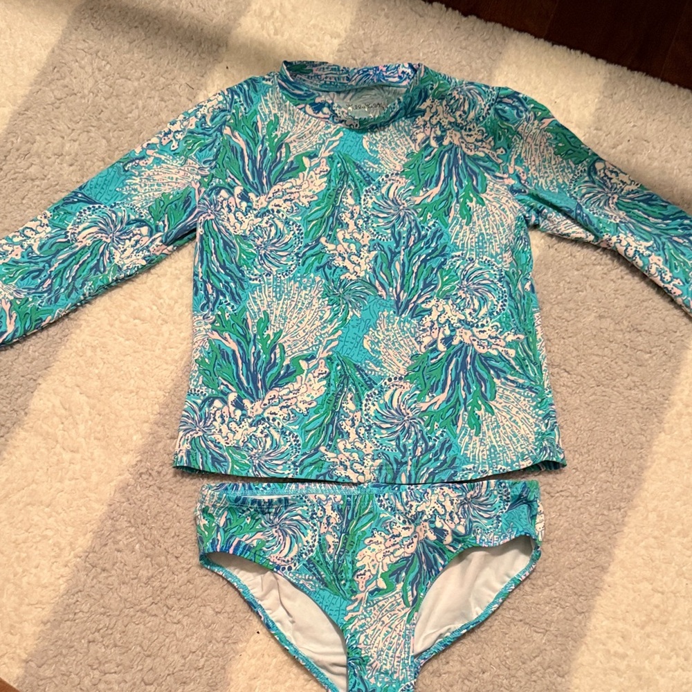 Lilly Pulitzer girls Swim Set in EUC, size 8